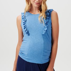 Noppies zwangerschaps- en voedingstop Blois blauw