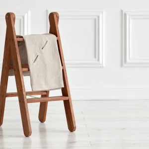 Babydeken voor babyzitje zomermousseline beige